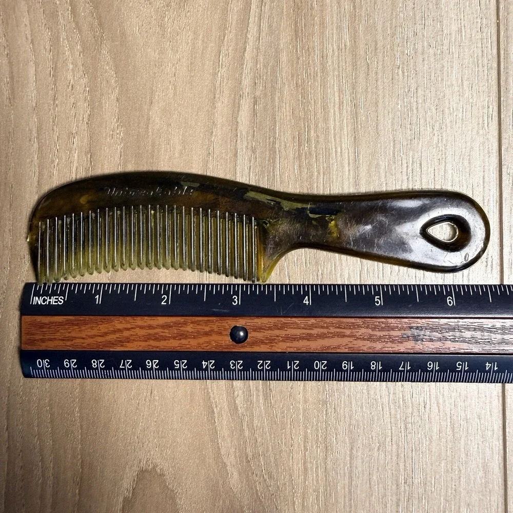 Vintage Unbranded‎ Unbreakable Green Comb 6.5 Inches